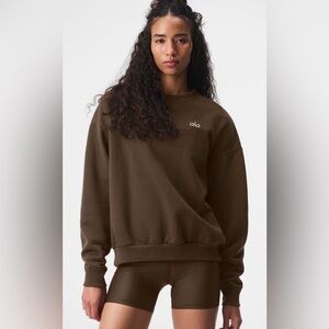 alo women’s accolade crew neck pullover | size s